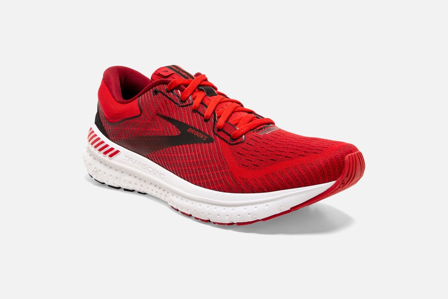 Brooks Transcend 7 Road Loopschoenen Heren - Rood/Zwart - 764532PDO